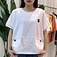 【LANNI 藍尼】現+預 圓領短袖拼接T shirt(上衣/女裝/寬鬆) product thumbnail 5