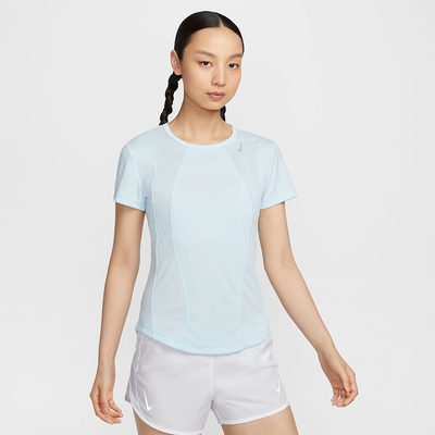 NIKE 短袖上衣 女款 運動 訓練 AS W NK FAST DF SS TOP 藍 FN2519-474