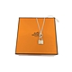 HERMES 經典CONSTANCE H Logo 925純銀項鍊 product thumbnail 1