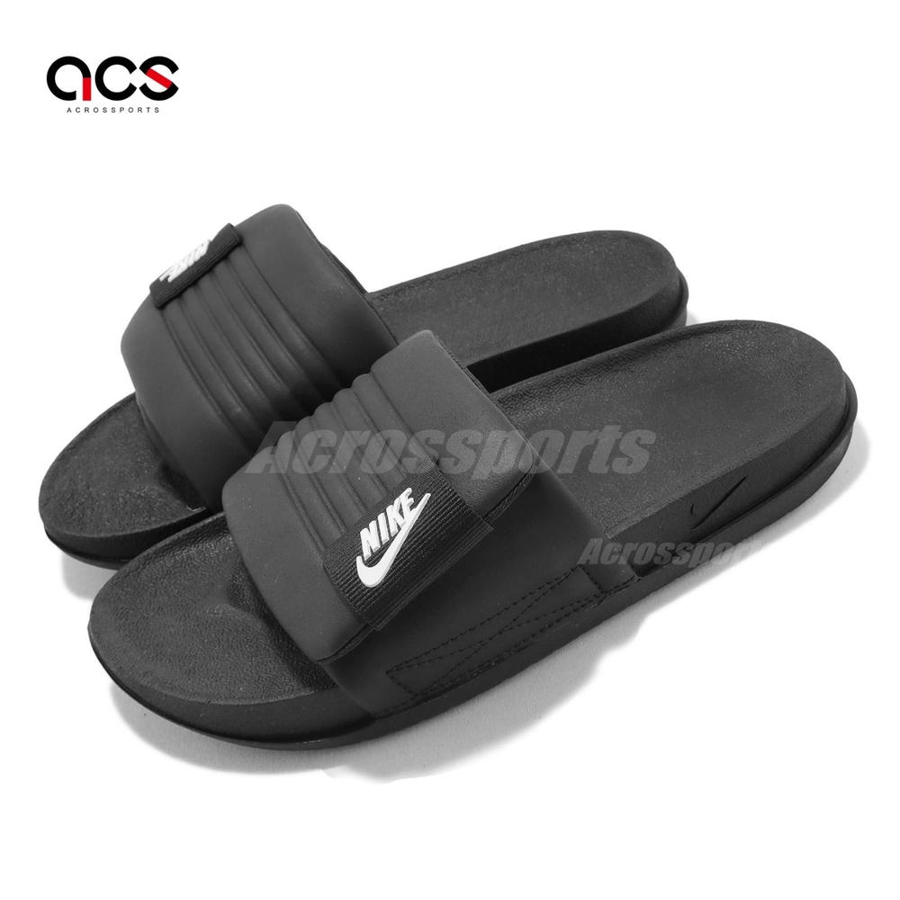 Nike 拖鞋 Wmns Offcourt Adjust Slide 黑 女鞋 魔鬼氈 柔軟泡棉 DV1033-002