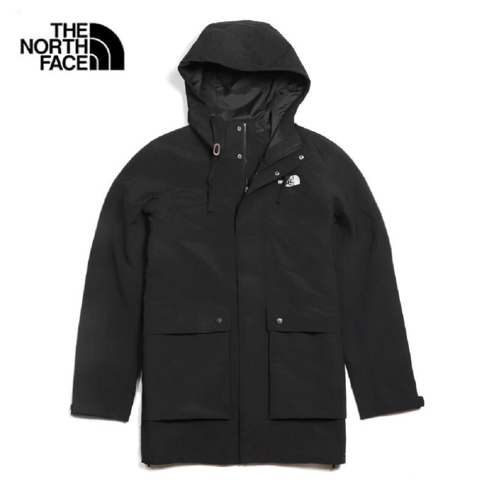 The North Face 男 防水透氣衝鋒衣外套 黑-NF0A4U7YJK3