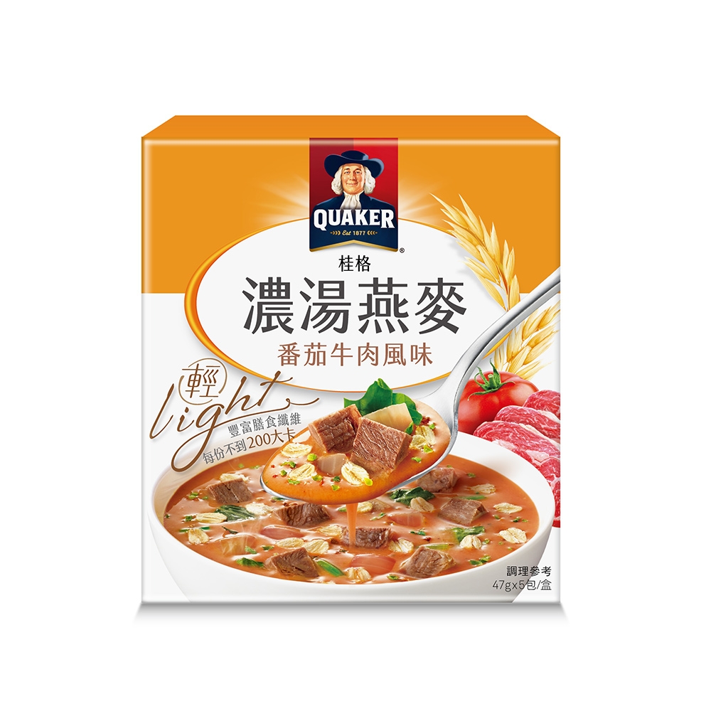 濃湯燕麥-番茄牛肉風味 46g*5包/盒