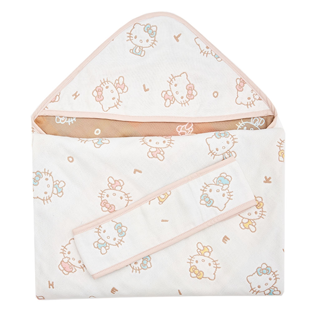 【三麗鷗】Hello Kitty甜心凱蒂六層紗-包巾