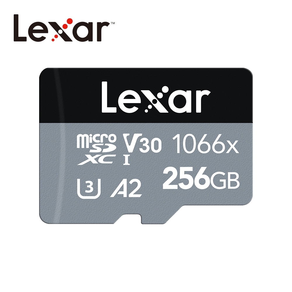 【Lexar】1066x microSDXC UHS-I記憶卡 SILVER系列 256G (附轉接卡) 臺灣公司貨 product image 1