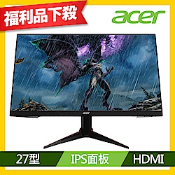 Acer VG270K 27型 IPS 4K薄邊框電競電腦螢幕(福利品)