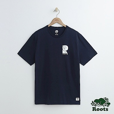 男裝Roots 經典短袖T恤-藍