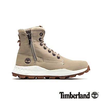 Timberland 男款淺褐色磨砂革側拉鏈靴|A1YMK