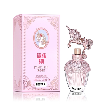 ANNA SUI 安娜蘇 Fantasia Rose 玫瑰花舞獨角獸女性淡香水 30ml TESTER 環保包裝