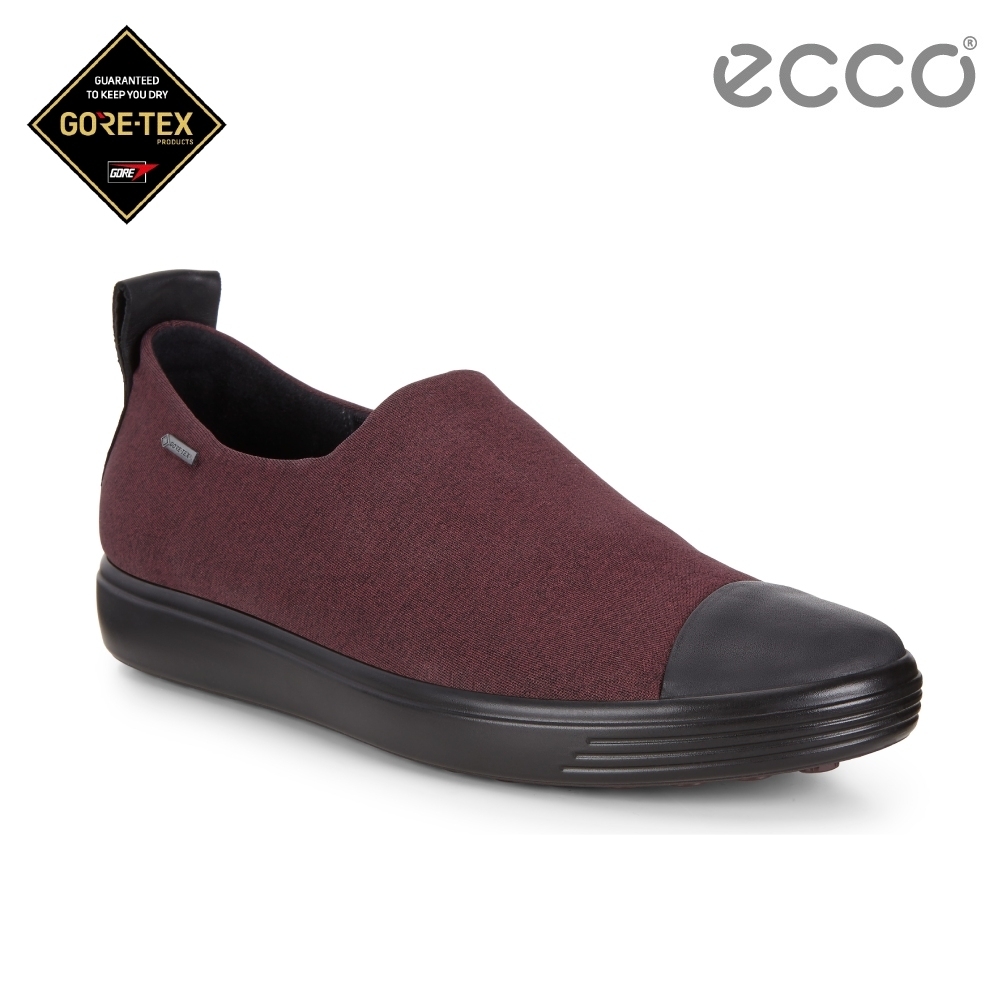 ECCO SOFT 7 W 輕盈套入簡約休閒鞋 女-紫紅色