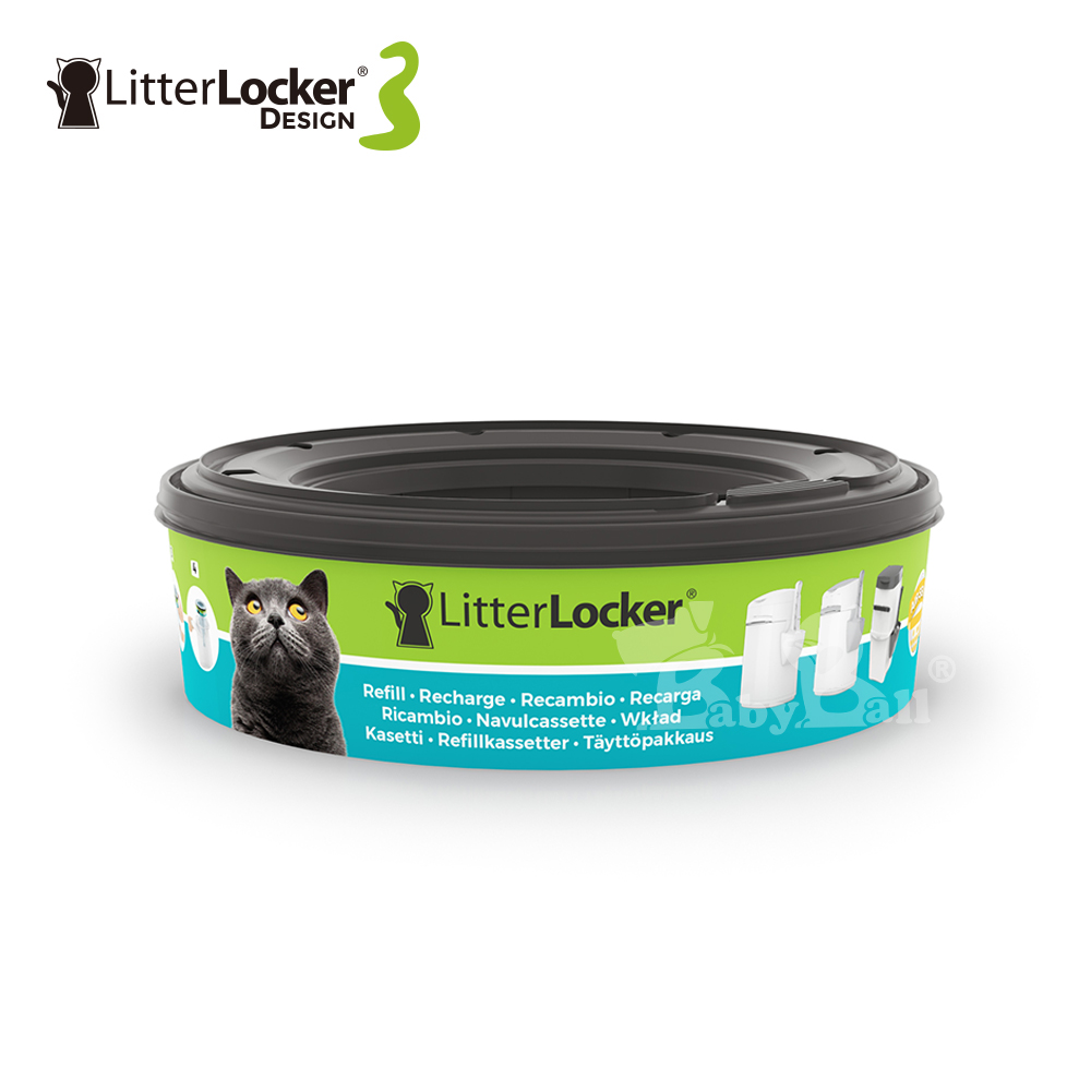 LitterLockerR Design 第三代貓咪鎖便桶抗菌塑膠袋匣
