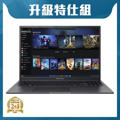 ASUS K3605ZC 16吋特仕筆電 (i7-12700H/RTX3050/8G+8G/2T/搖滾黑/Vivobook 16X)