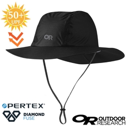 Outdoor Research 輕量防水透氣抗紫外線中盤帽(UPF 50+).圓盤帽_黑