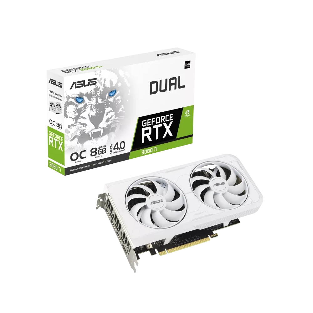 華碩DUAL-RTX3060TI-O8GD6X-WHITE 顯示卡| RTX 30系列| Yahoo奇摩購物中心