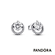 【Pandora官方直營】圓形鑲邊寶石耳環 product thumbnail 1