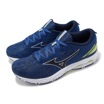 Mizuno 慢跑鞋 Wave Prodigy 5 男鞋 藍 綠 回彈 緩衝 入門款 運動鞋 美津濃 J1GC2310-52