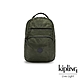 Kipling 深沉橄欖綠前後雙層收納後背包-TROY product thumbnail 1