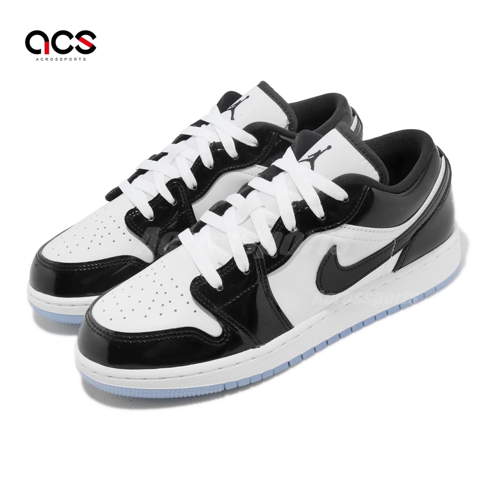 Nike 休閒鞋Air Jordan 1 Low SE GS 女鞋黑白AJ1 低筒Concord DV1333