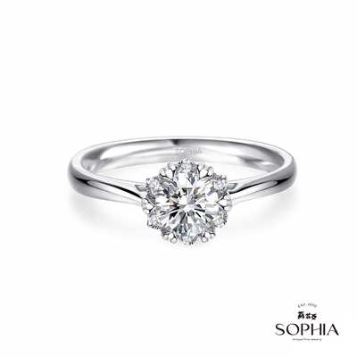 SOPHIA 蘇菲亞珠寶 - 費洛拉 50分 F/VS2 18K金 鑽石戒指