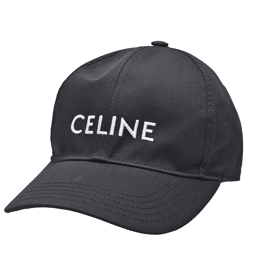 CELINE 經典品牌LOGO標誌棒球帽(黑色)