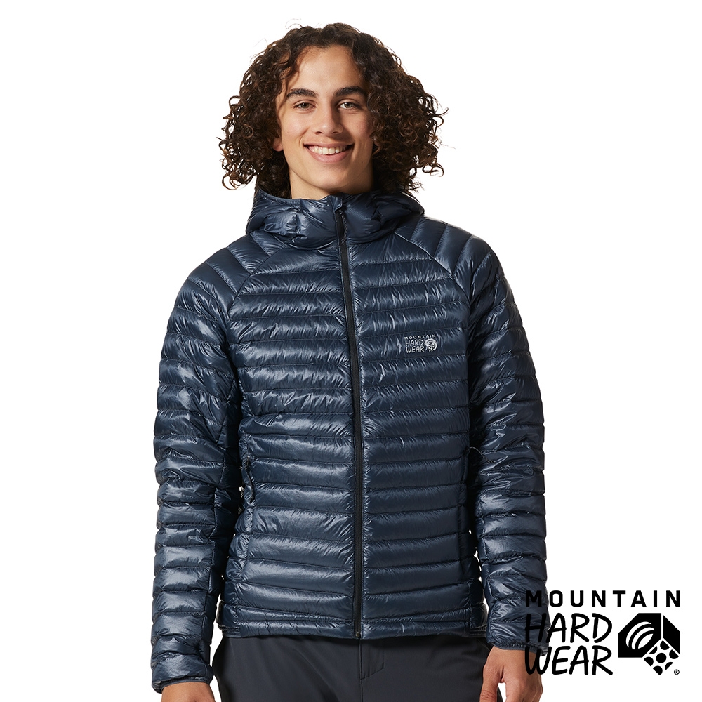 【美國 Mountain Hardwear】Ghost Whisperer UL Jacket Men 超輕量保暖羽絨連帽外套 男款  石板藍 #1898881