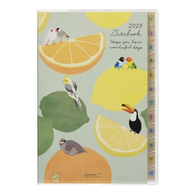 MIDORI POCKET DIARY 2020手帳(月單週)B6-小鳥