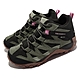 Merrell 戶外鞋 Alverstone Mid GTX 女鞋 墨綠 黑 防水 麂皮 襪套式 登山鞋 ML135206 product thumbnail 1