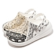 Crocs 涼拖鞋 Classic Crush Bandana Clog 男女鞋 白 茶色 厚底 腰果花 變形蟲 2081192ZM product thumbnail 1