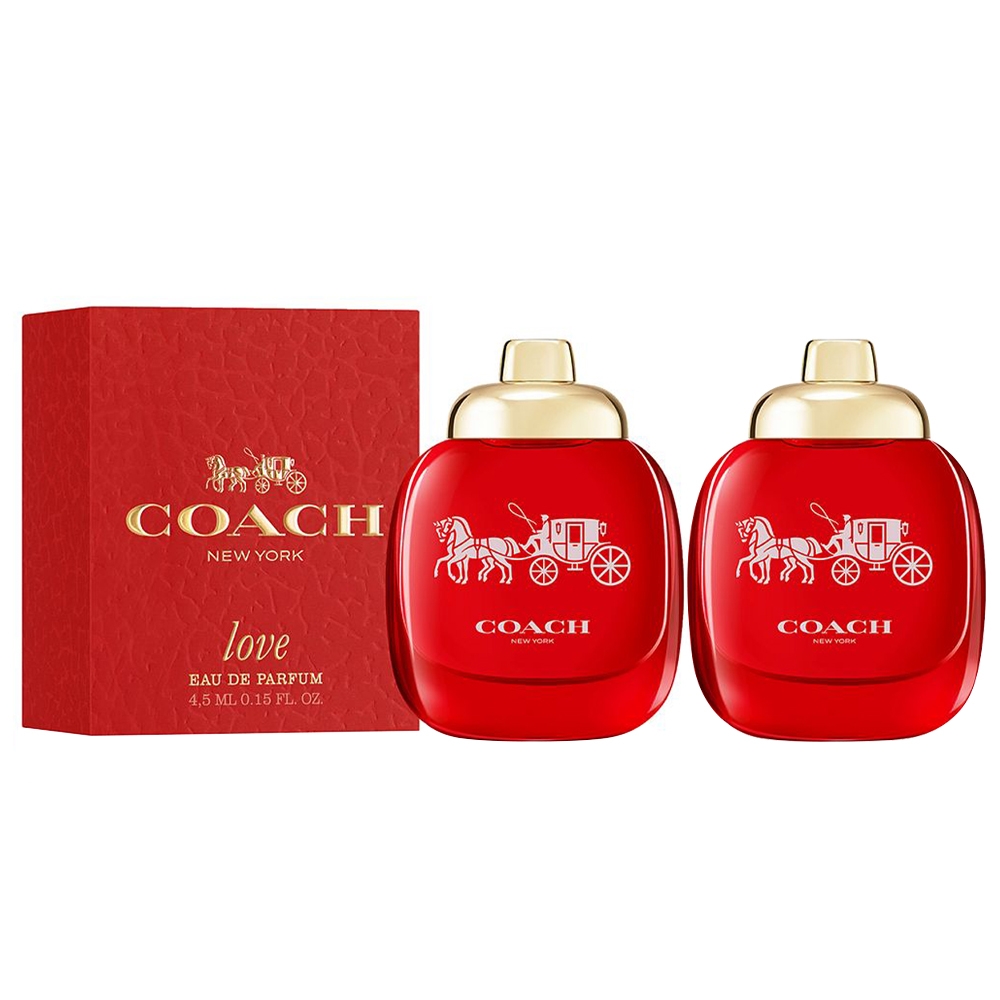 COACH Love時尚戀紅女性淡香精 4.5ml 小香 *2入組