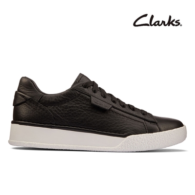 【Clarks】Craft Cup Lace結構工藝完美舒適休閒鞋 黑色(CLF61277C)