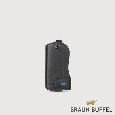 【BRAUN BUFFEL 德國小金牛】台灣總代理 戴普 長型鑰匙包-黑色/BF521-101-BK