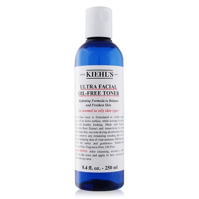 (即期品)KIEHL S 契爾氏 冰河保濕無油清爽化妝水250ml-國際航空版-期效202503