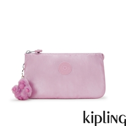 Kipling 金屬粉紫三夾層配件包-CREATIVITY L