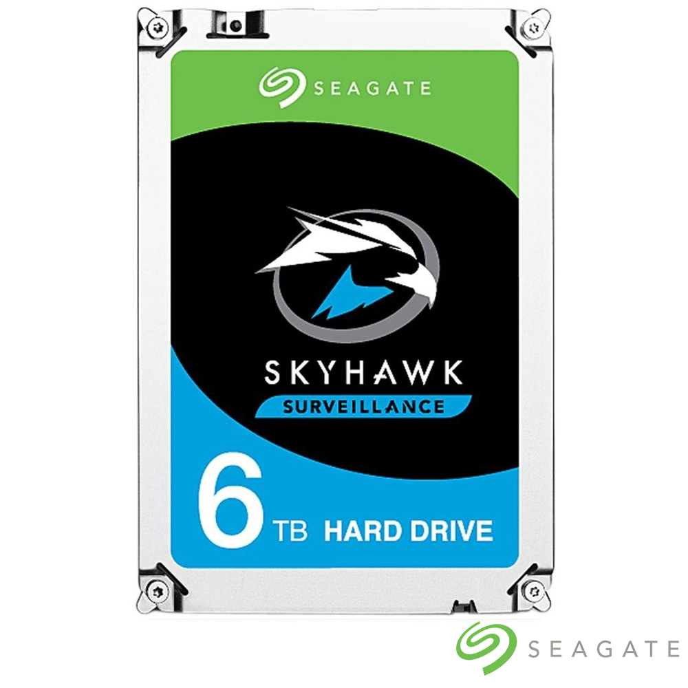 Seagate 監控鷹 SkyHawk 6TB 3.5吋 5400轉 SATAⅢ 三年資料救援 監控硬碟(ST6000VX001)