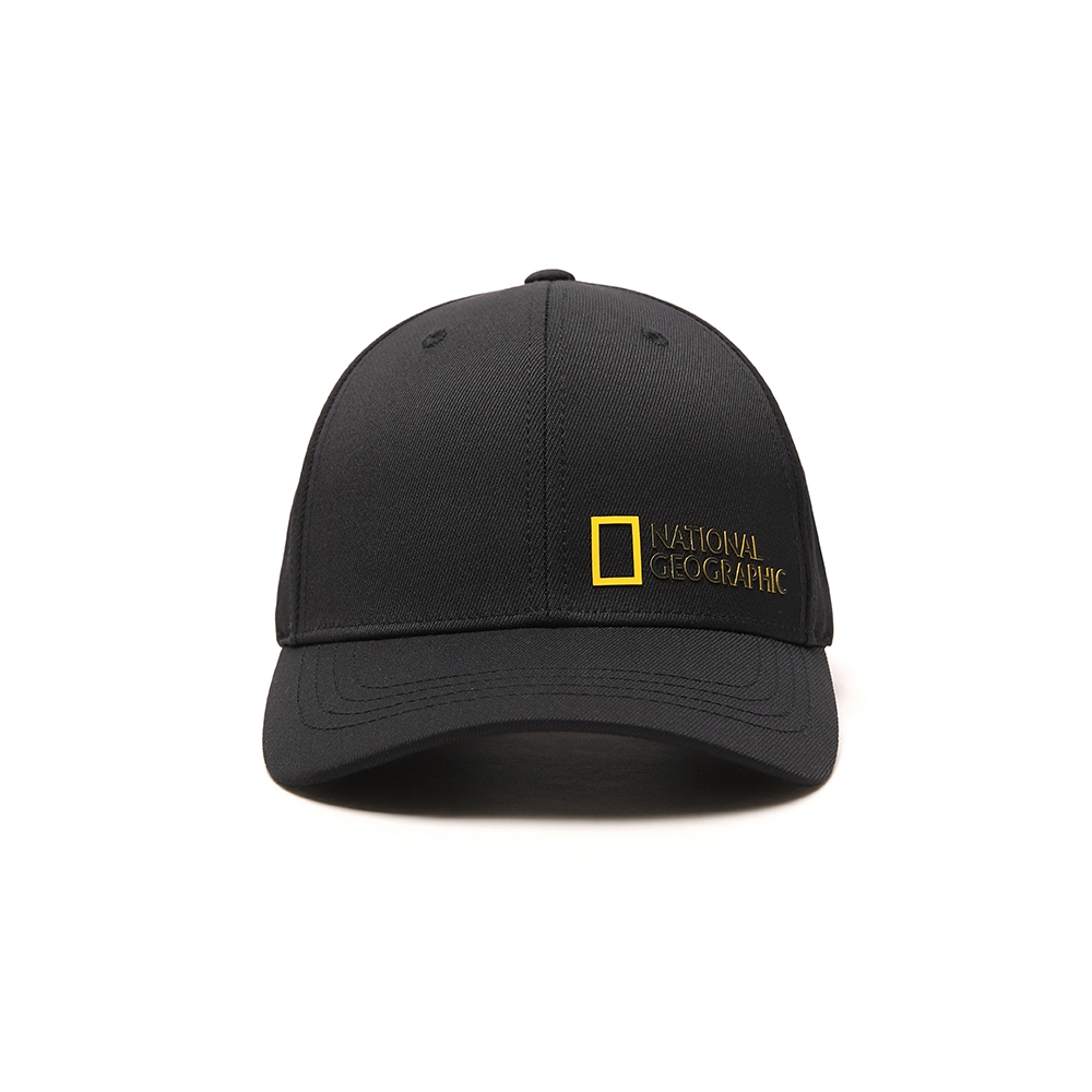 NATIONAL GEOGRAPHIC SIDE FLEXIBLE BALL CAP(CLASSIC FIT) 休閒帽 黑-N215AHA030099