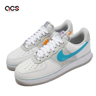 Nike 休閒鞋 Air Force 1 07 LV8 男鞋 經典款 NBA 75周年 氣墊 皮革 穿搭 白灰 DC8874100