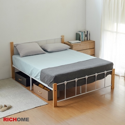 【RICHOME】莎麗5呎雙人床W157xD194xH90CM