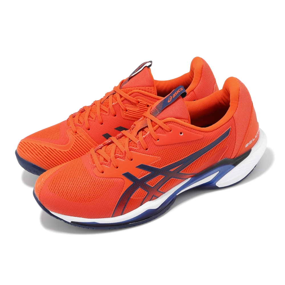 Asics 網球鞋 Solution Speed FF 3 男鞋 橘 藍 澳網配色 支撐 回彈 運動鞋 亞瑟士 1041A438800