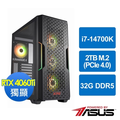 華碩Z790平台[邊境騎士]i7-14700K/32G/RTX 4060 Ti/2TB_M2