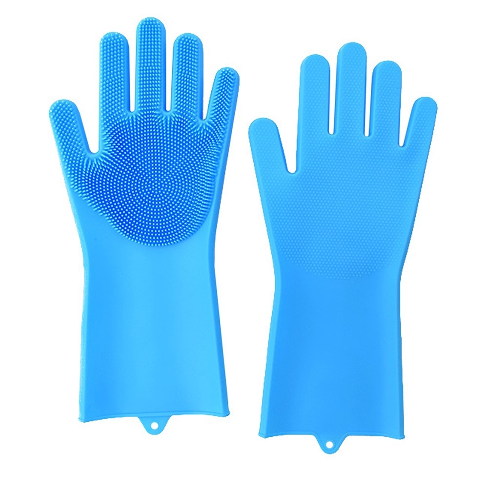 矽膠清潔手套(1雙) 洗碗手套  洗菜手套