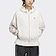 Adidas FOT WVN JKT [HY2825] 女 連帽外套 亞洲版 運動 訓練 休閒 寬鬆 褶皺 防潑水 白 product thumbnail 1