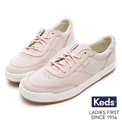 Keds MATCH PIONT 經典復刻牛巴戈休閒鞋-淺粉