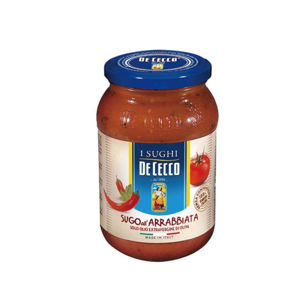 得科 DE CECCO 番茄香料辣味義大利麵醬 400g/罐