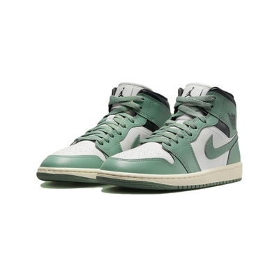 Nike Air Jordan 1 Mid Jade Smoke 翡翠綠 中高筒 灰綠 休閒鞋 男鞋 BQ6472-130