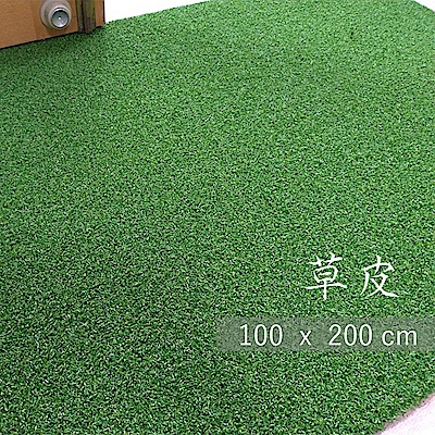 【貝力地板】綠茵草仿真刮泥毯-100x200cm