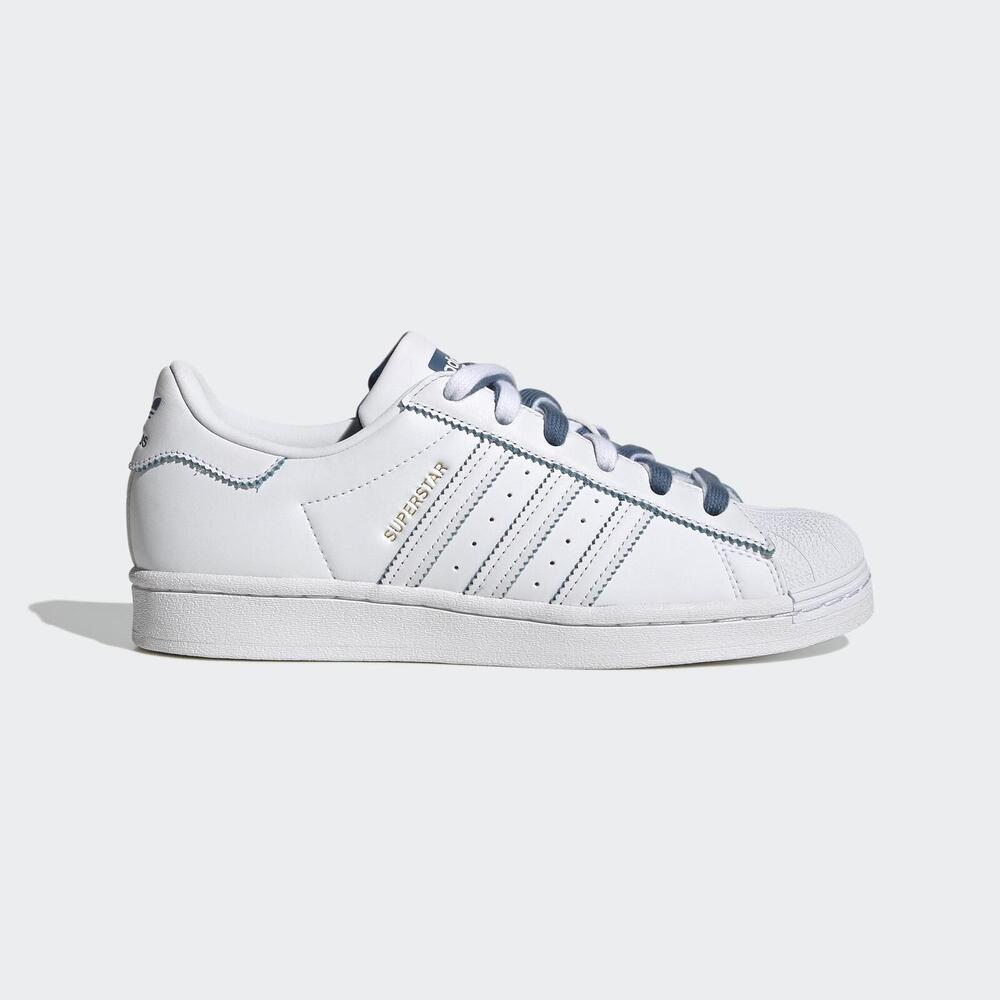 Adidas Originals Superstar W [GX2012] 女 休閒鞋 運動 經典 百搭 愛迪達 白 藍