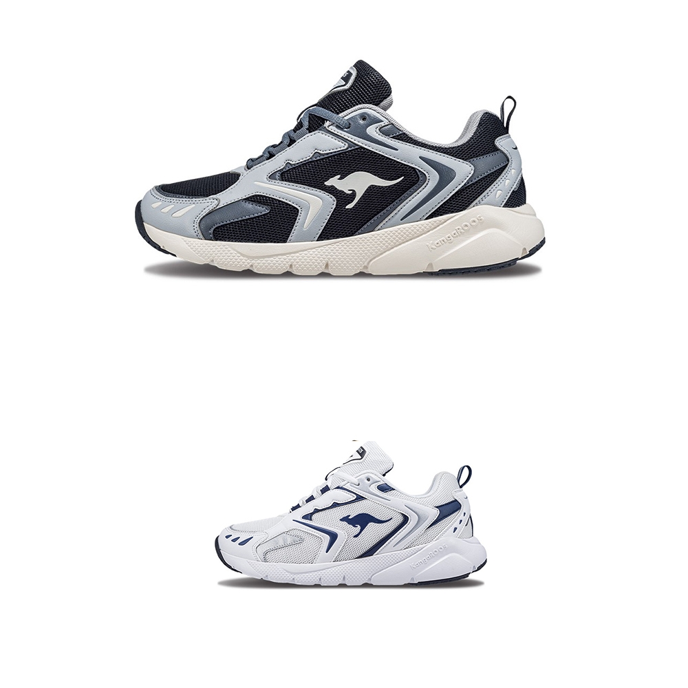 【KangaROOS】一起運動 BLEND 2 男運動鞋 24SS（KM41379/KM41370) (KM41379-男-白/藍)