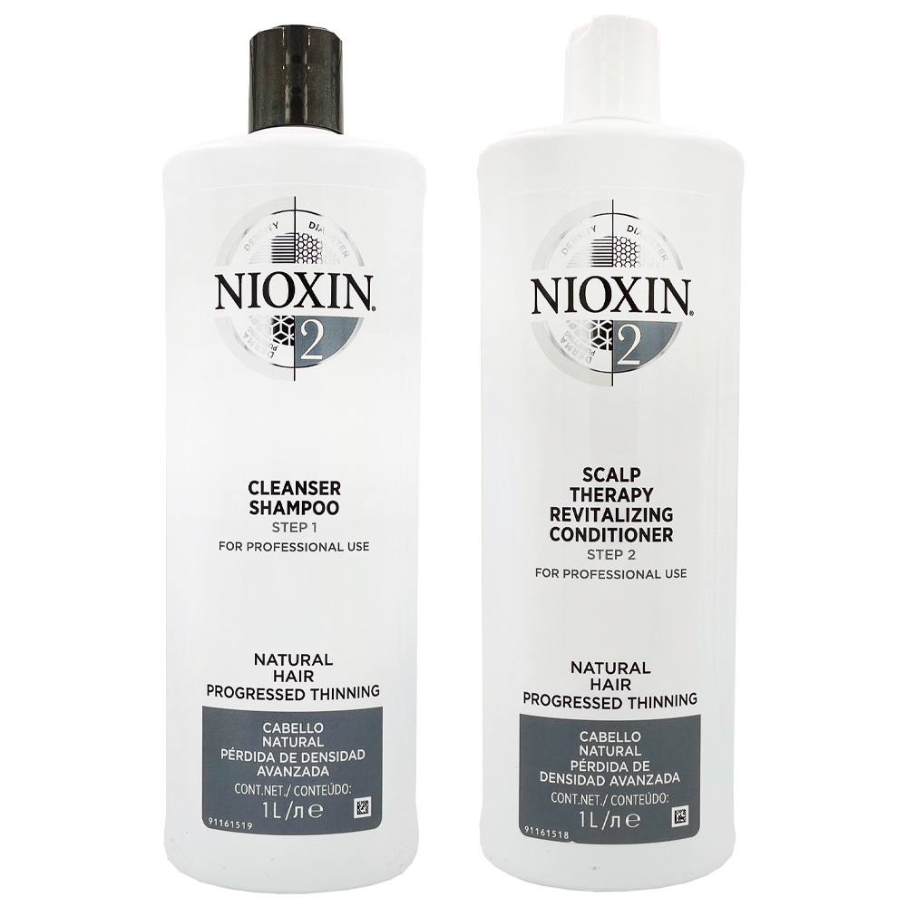 NIOXIN 耐奧森(儷康絲) 2號潔髮乳+2號甦活乳1000ML 卓冠公司貨