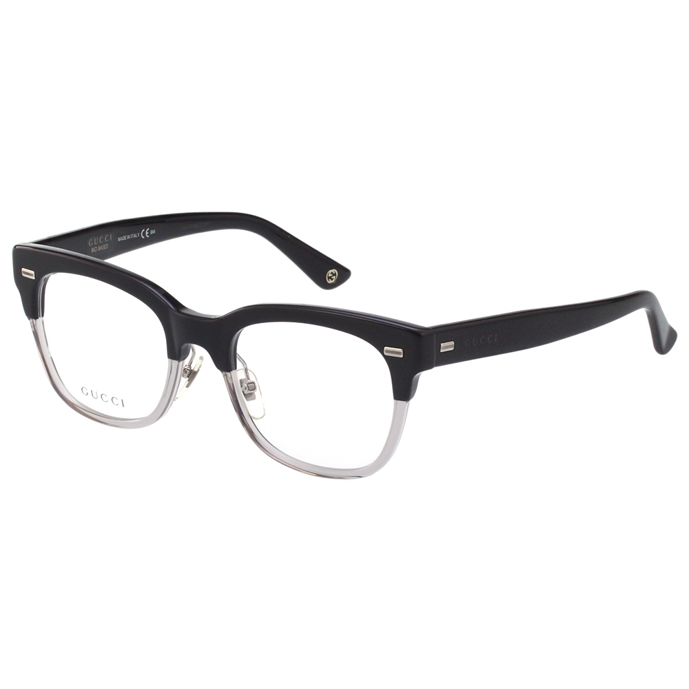 GUCCI 光學眼鏡(黑配透明色)GG3747