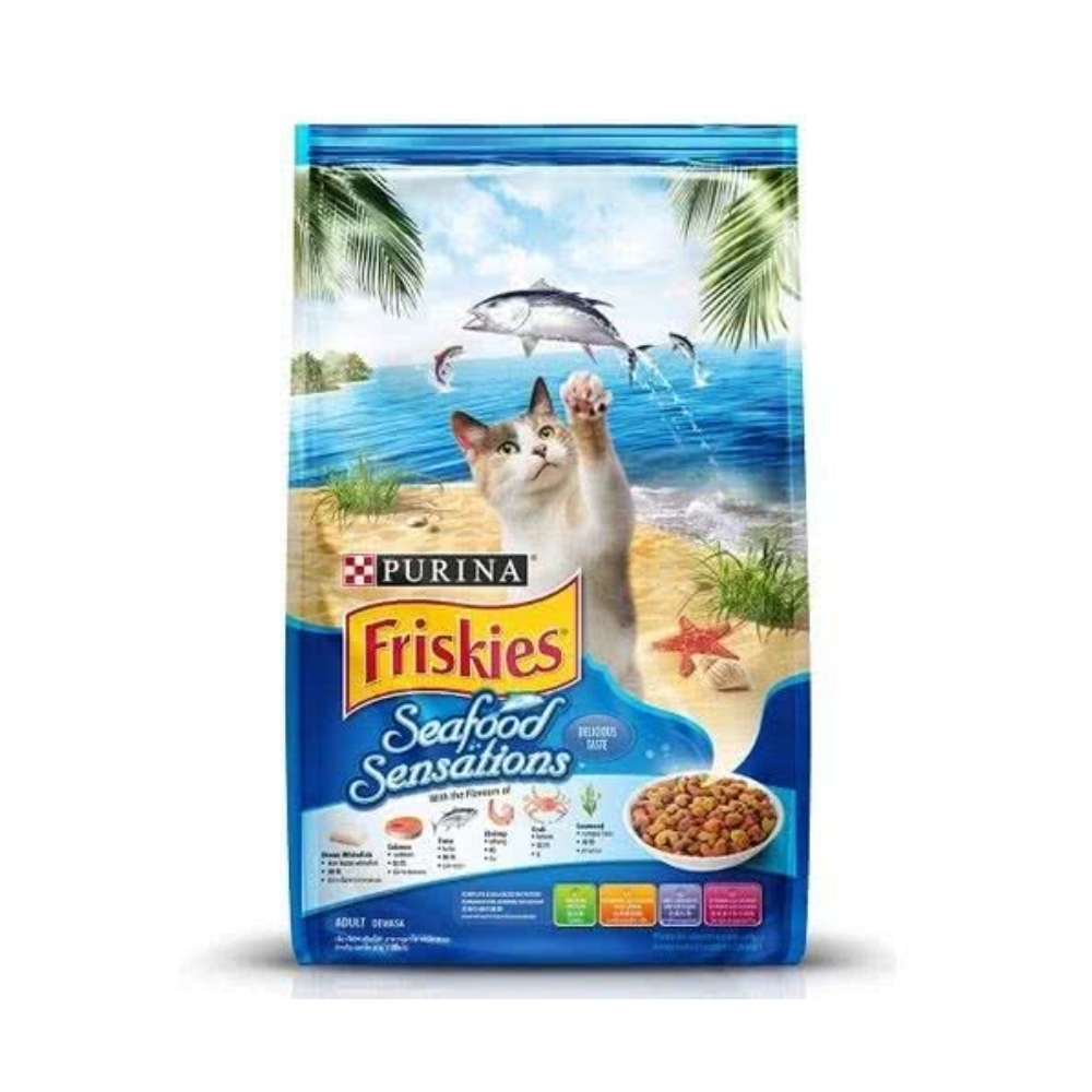 Friskies喜躍-海洋魚總匯(鮭魚‧鮪魚蝦蟹)貓乾糧 7kg