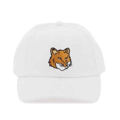 Maison Kitsune Fox Head 小狐狸頭 帽子 棒球帽 白色